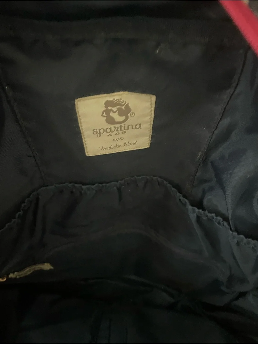 Spartina 449 Navy and Pink Patterned Women’s Backpack